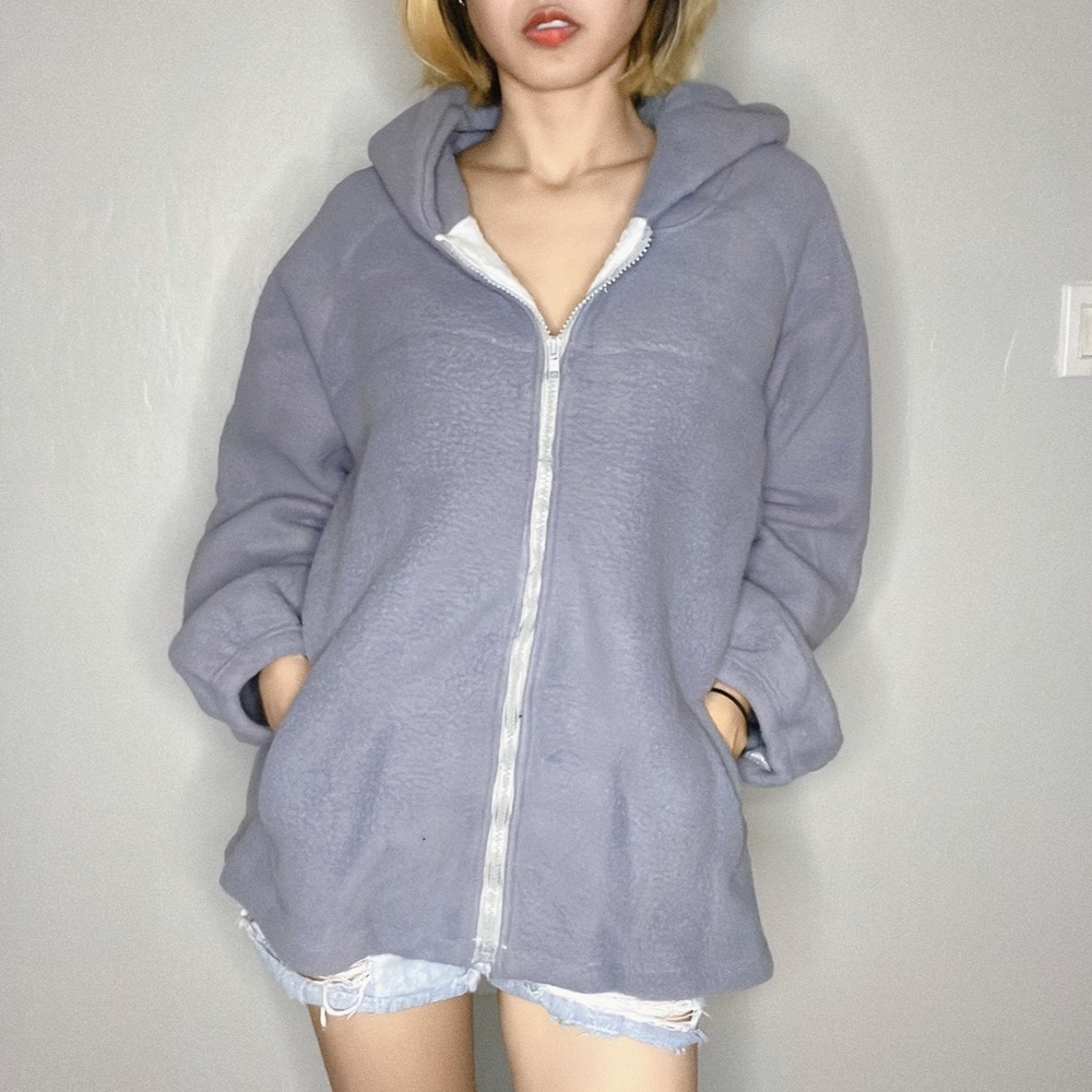 BRAND NEW! Purple blue sweater with cute bear on the hood - Picture 4 of 10